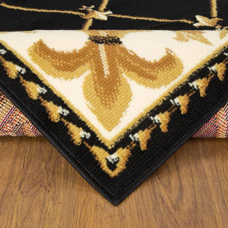 Bajada de Cama Kashan King 503 Negra 60 x 90 cm-2