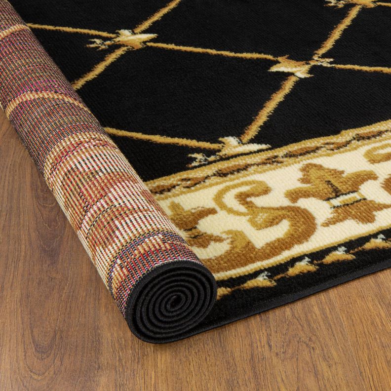 Bajada de Cama Kashan King 503 Negra 60 x 90 cm-3