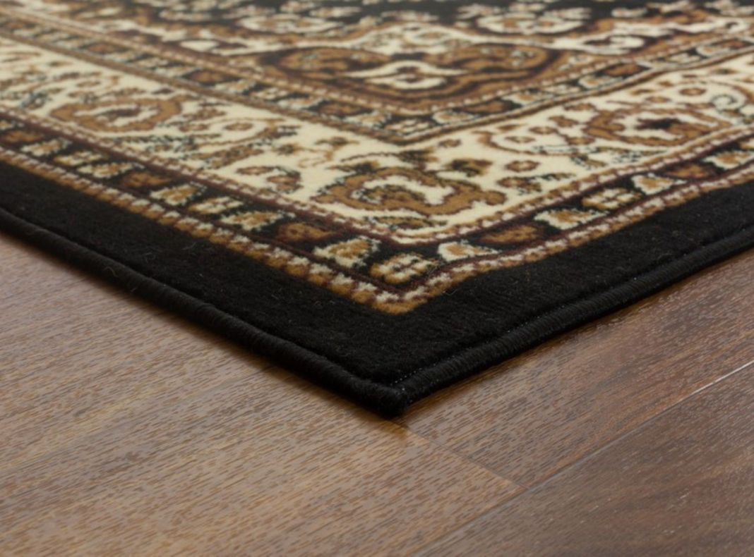 Alfombra Kashan King 504 Negra 153 x 213 cm-4
