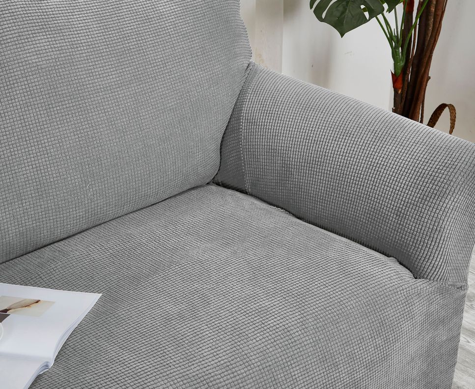 Funda para sofá 1 cuerpo gris 78 x 85 cm-2
