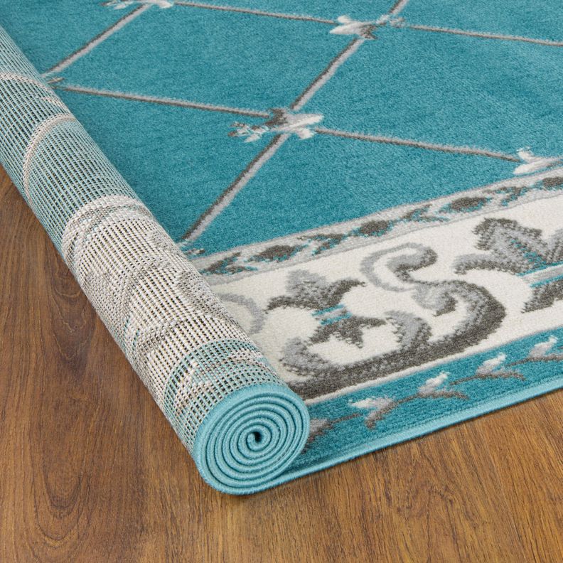 Alfombra Kashan King 503 Azul 200 x 290 cm-4