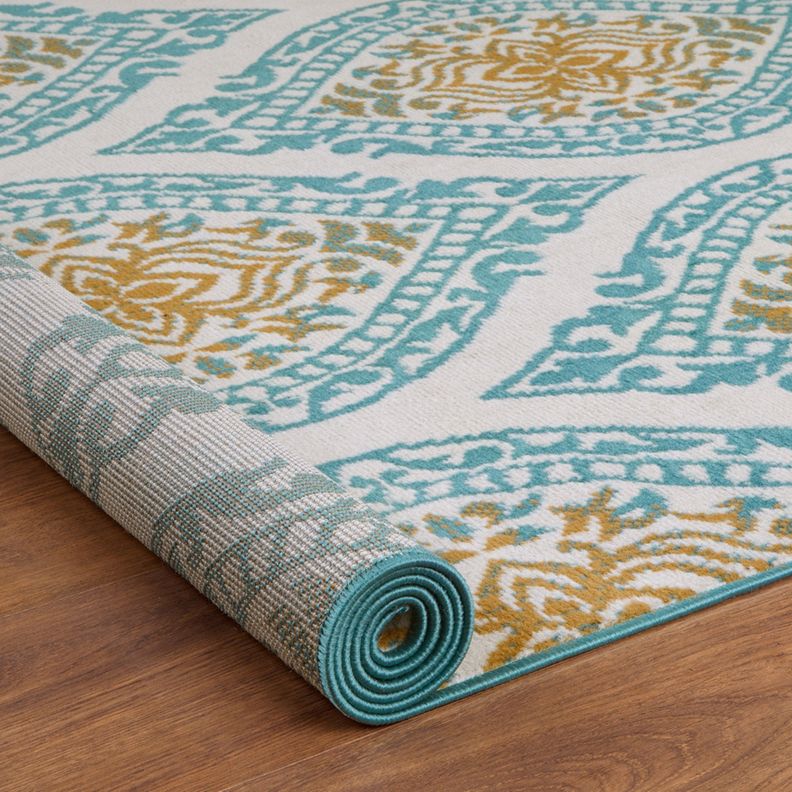 Alfombra Kashan King 512 Azul 244 x 305 cm-4