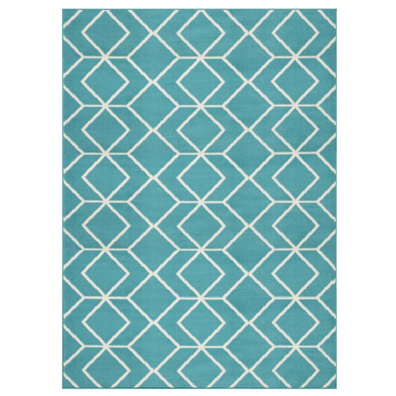 Alfombra Kashan King 507 Azul 153 x 213 cm-0