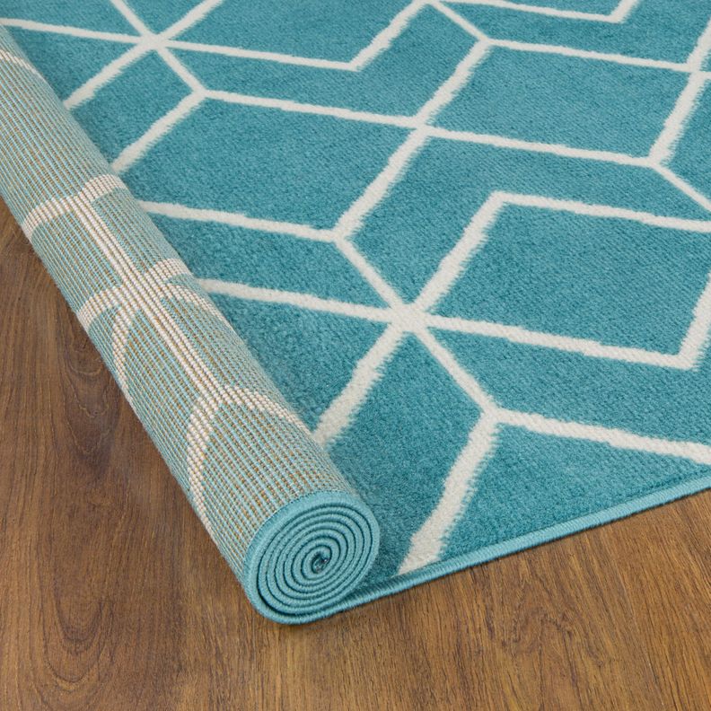 Alfombra Kashan King 507 Azul 153 x 213 cm-4