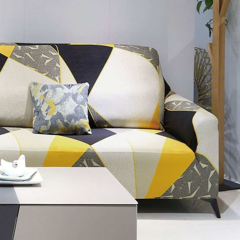 Funda Para Sofa Forma en L  Amarillo-2