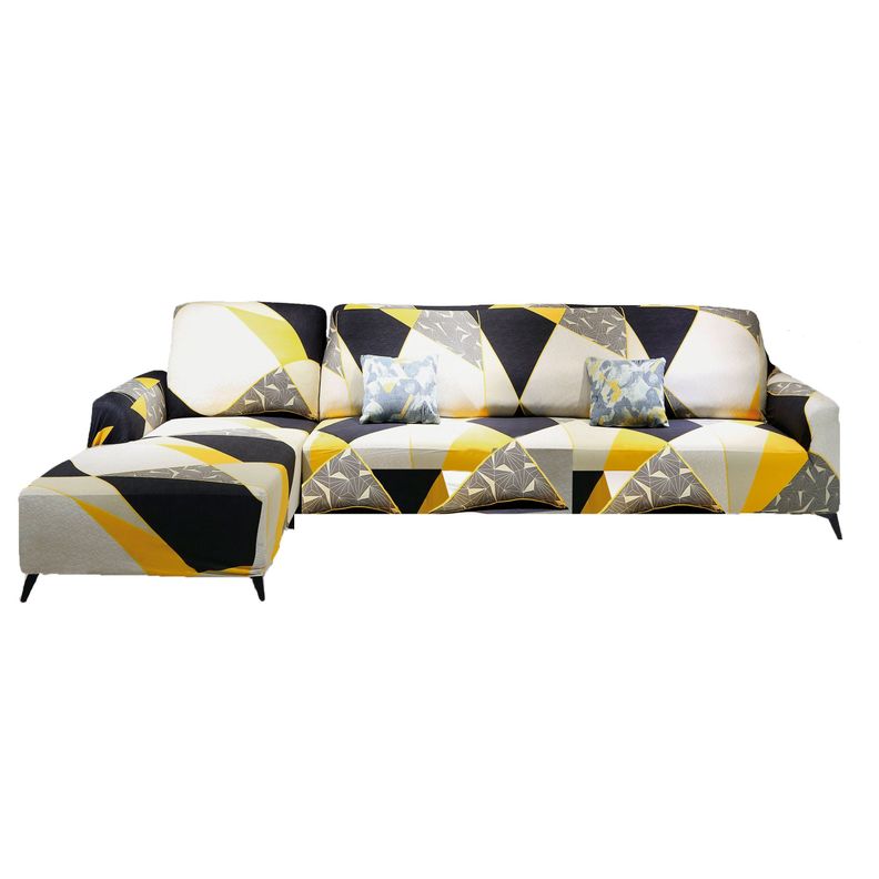Funda Para Sofa Forma en L  Amarillo-0