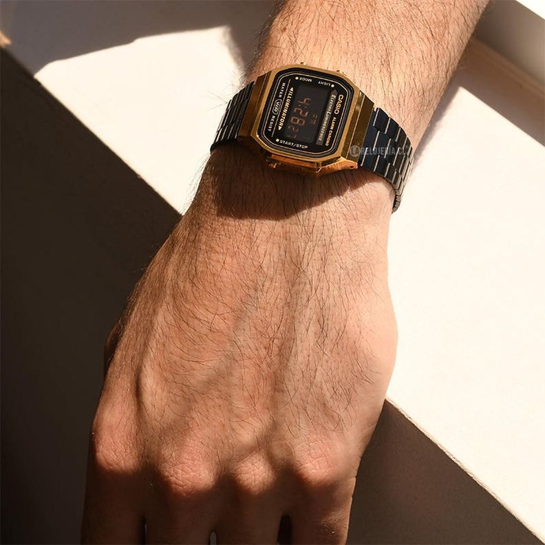 Reloj Casio Digital Unisex A-168WEGB-1B-1