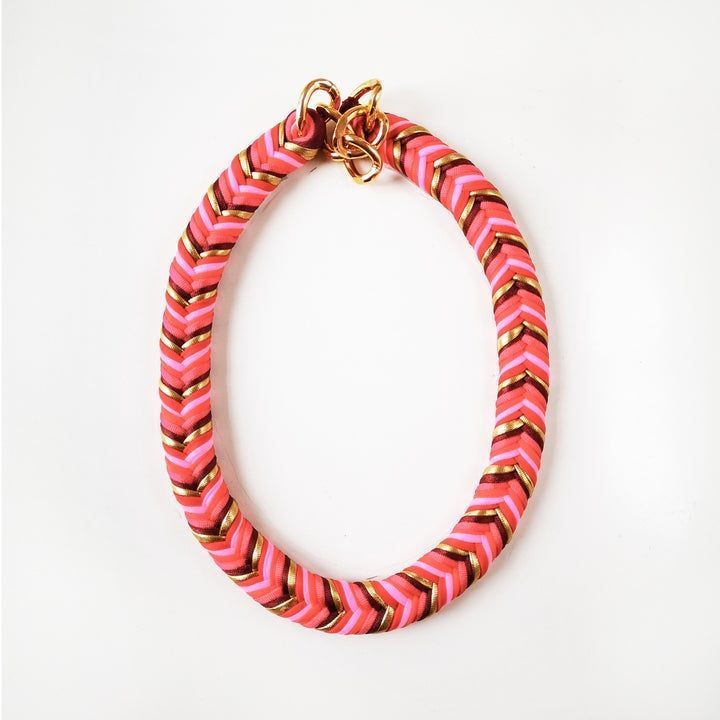 Maria La Biyux Collar The Andes Queen Rosado