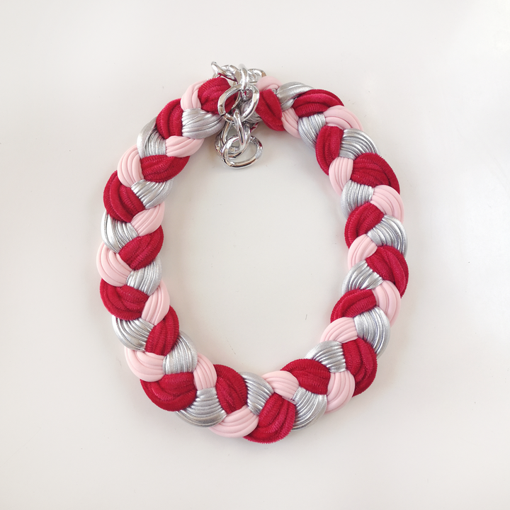 Maria la Biyux Collar Red and Pink Rosado