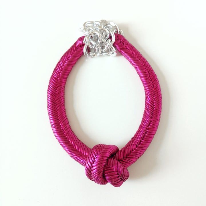 Maria la Biyux Collar Nudo Fucsia