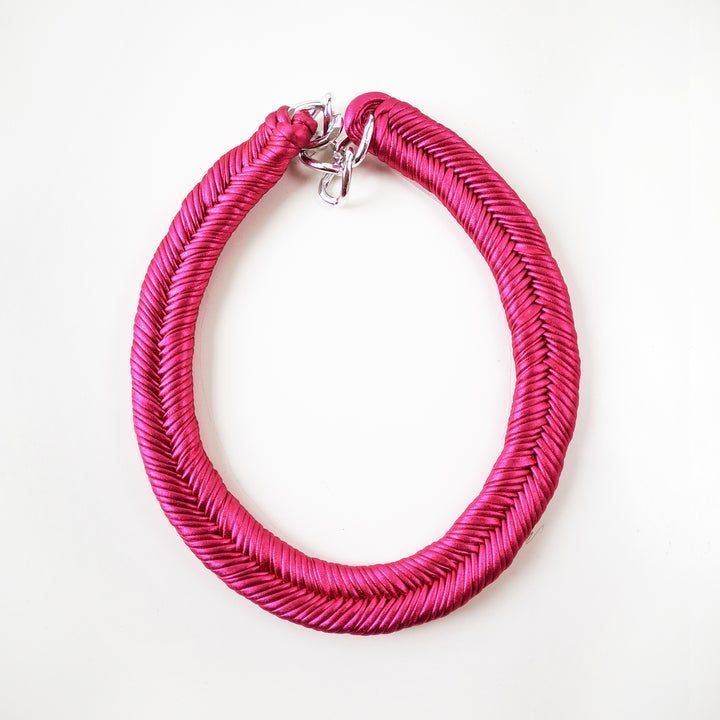 Maria La Biyux Collar Espiga Fucsia