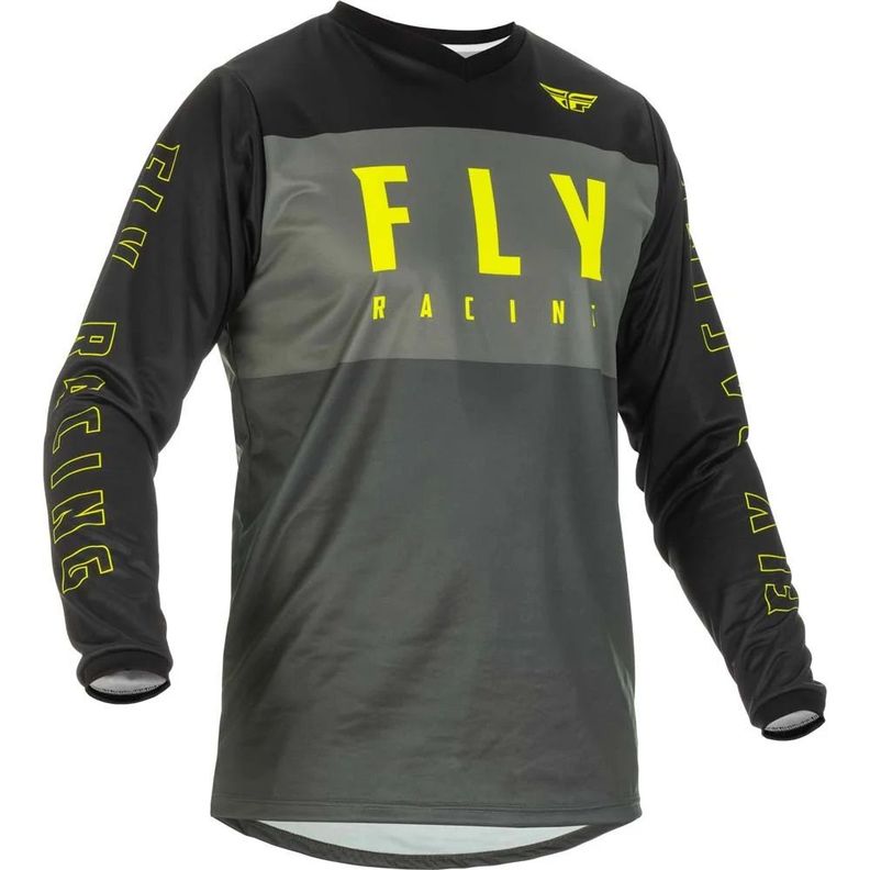 Jersey Niño FLY RACING F-16 Gris Fluor-0