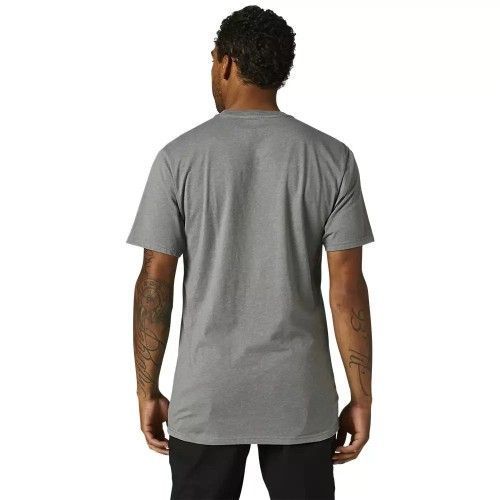 Polera FOX Manga Corta LEGACY HEAD Gris-1