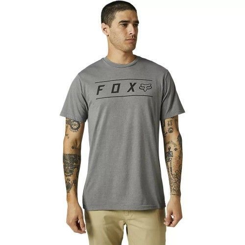 Polera FOX Manga Corta Pinnacle Premium Gris-0