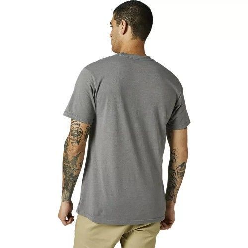 Polera FOX Manga Corta Pinnacle Premium Gris-1