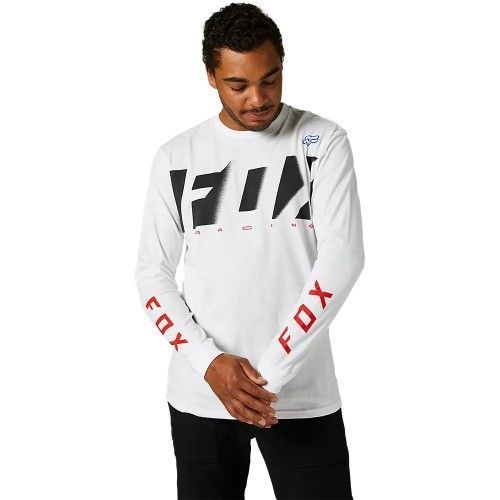 Polera FOX Manga Larga RKANE PREMIUM Blanco-2