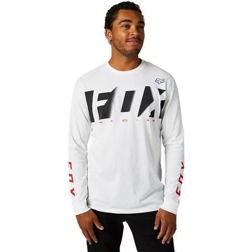 Polera FOX Manga Larga RKANE PREMIUM Blanco-0