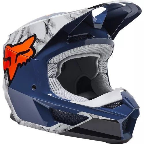 Casco FOX V1 KARRERA Azul-0