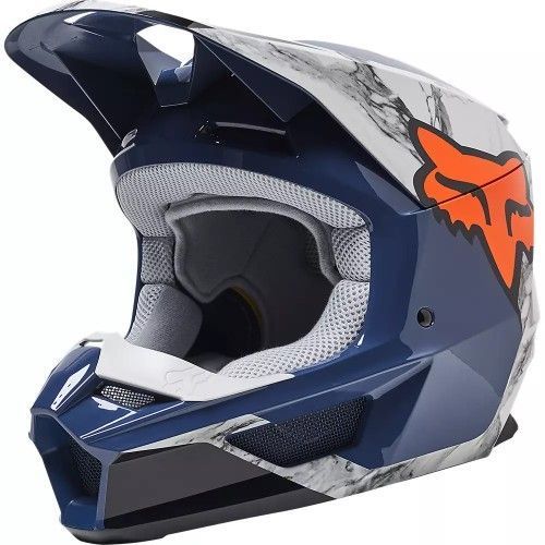 Casco FOX V1 KARRERA Azul-1
