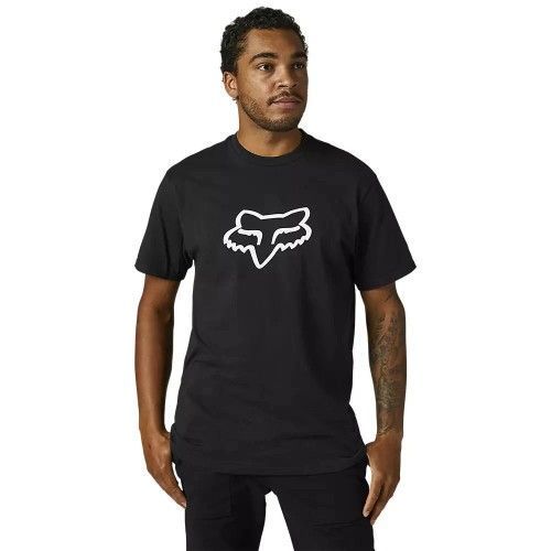 Polera FOX Manga Corta LEGACY HEAD Negro-0