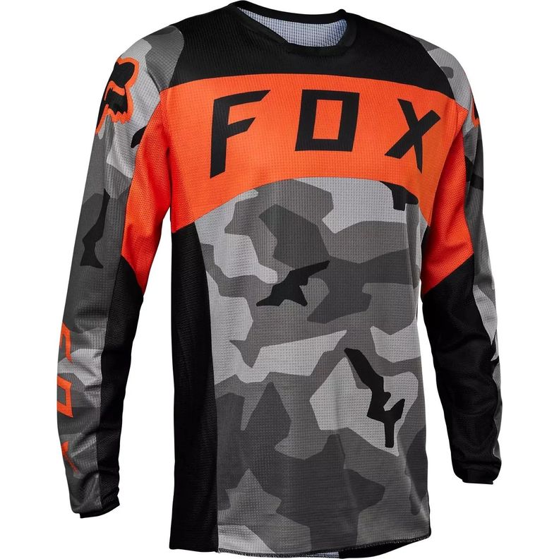Jersey Niño FOX Racing 180 BNKR Naranja Camo-0