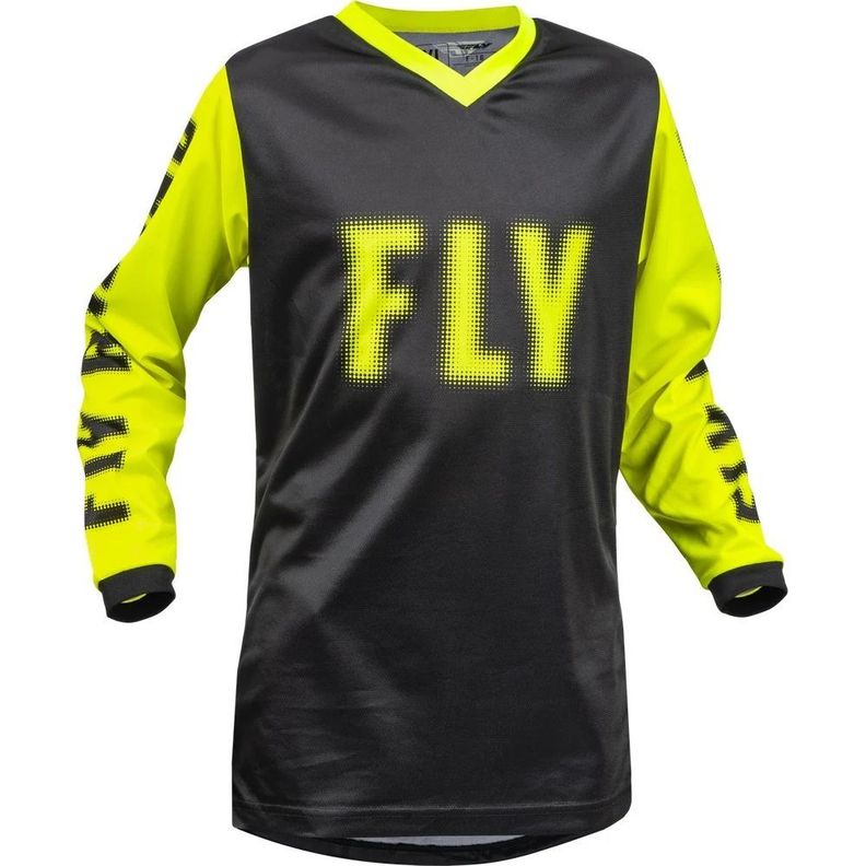 Jersey Niño FLY RACING F-16 Negra Fluor-0