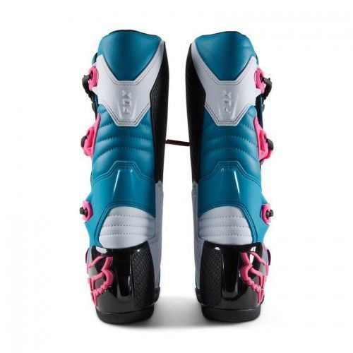 Botas FOX RACING COMP Celeste Rosada-4