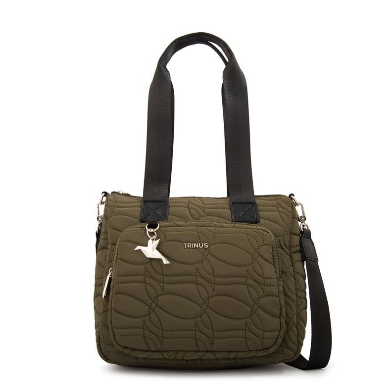 Cartera tote ivanca grande verde oliva Verde Olivo