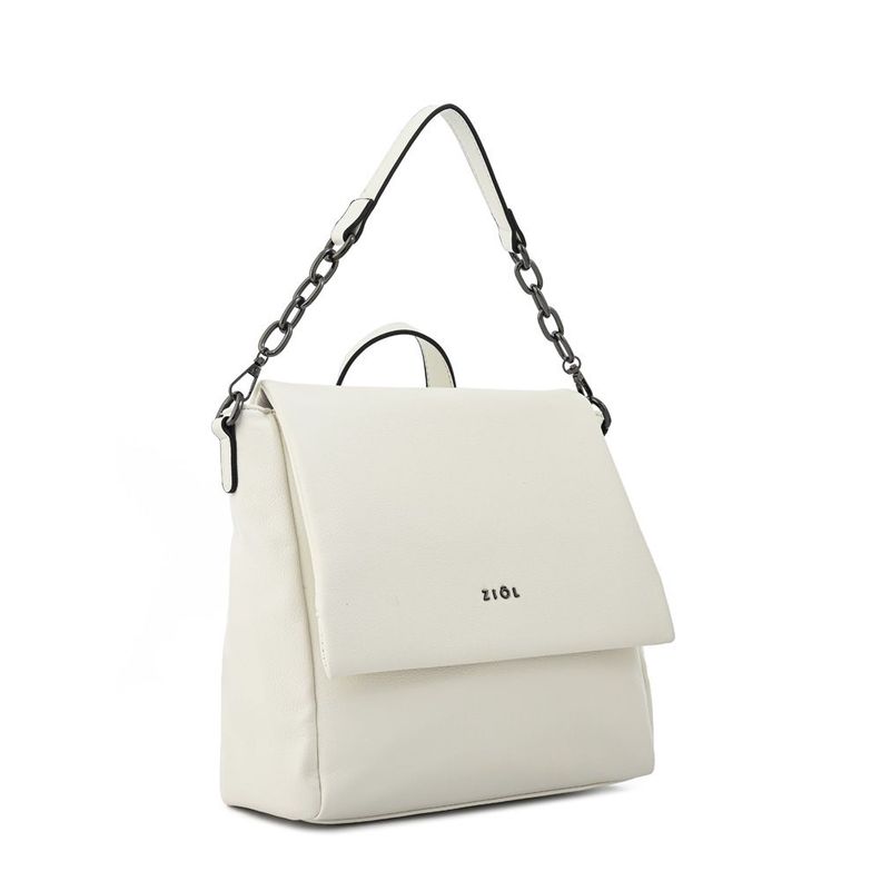 Mochila con tapa pequeña nydia blanco-1