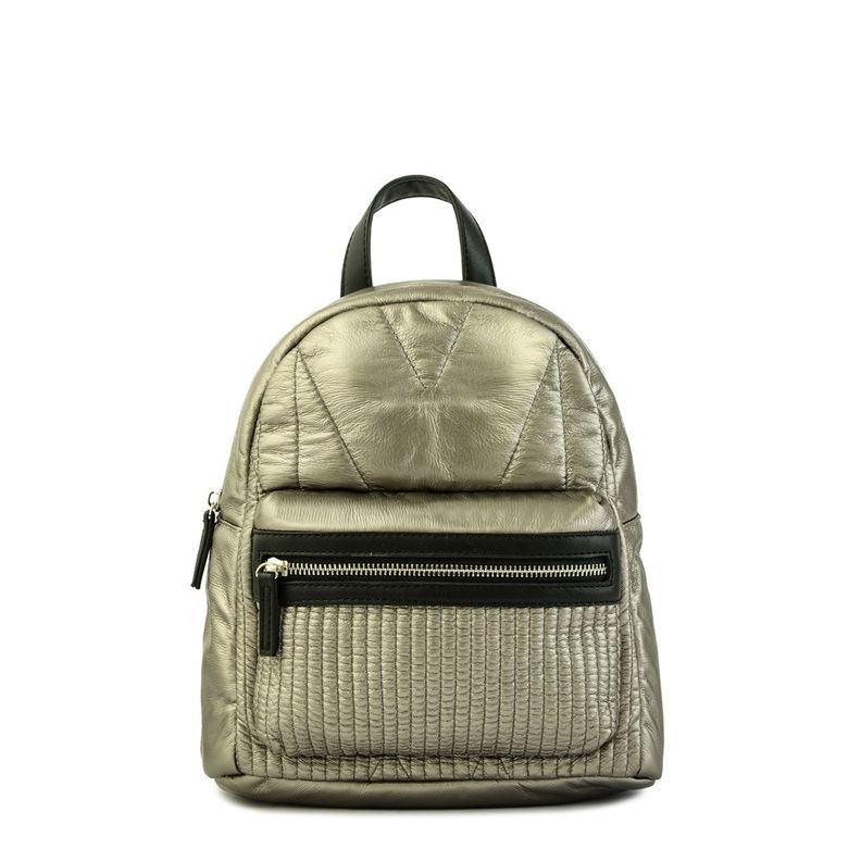 Mochila mediana noelia plateado oscuro-0