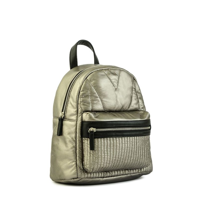 Mochila mediana noelia plateado oscuro-1
