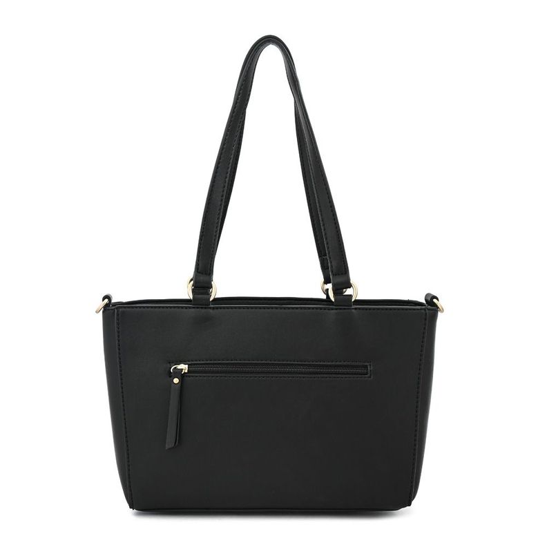 Cartera dos asas mediana agata negro especial-2