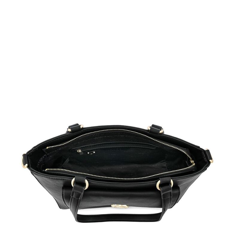 Cartera dos asas mediana agata negro especial-3