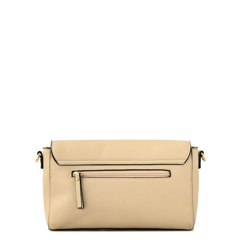 Cartera bandolera con tapa pequeña indara blanco crudo-2
