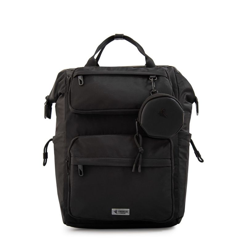 Mochila con colgante pilar grande negro