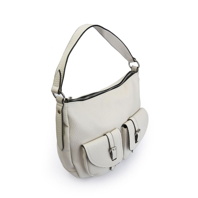 Bolso oval grande bertha blanco crudo-2