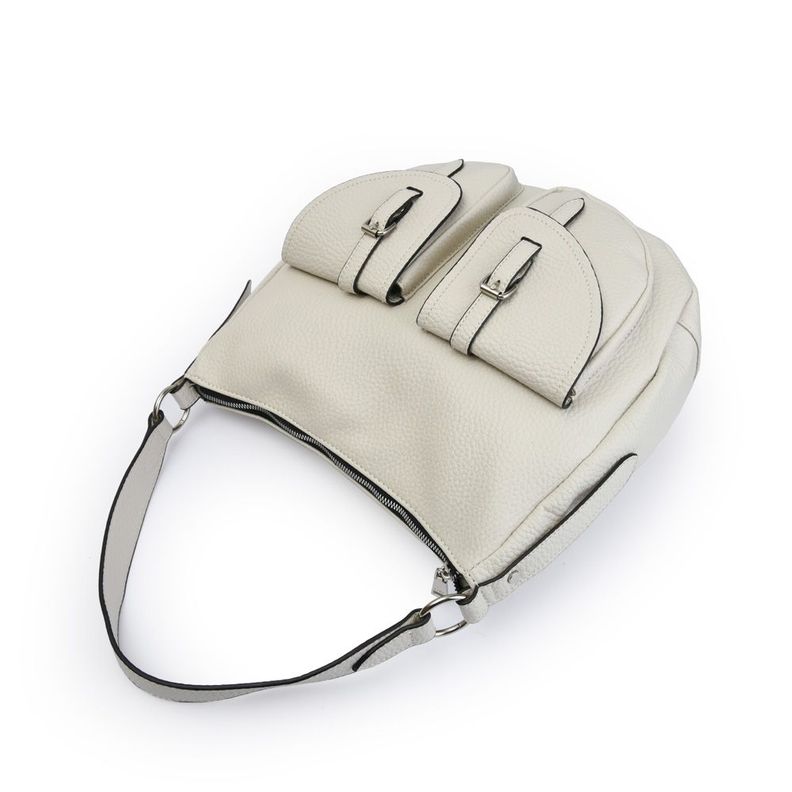 Bolso oval grande bertha blanco crudo-3