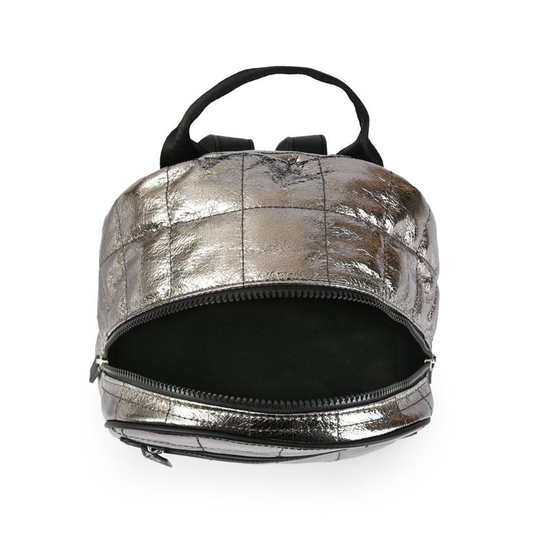 Mochila mediana vanilla plateado oscuro-3