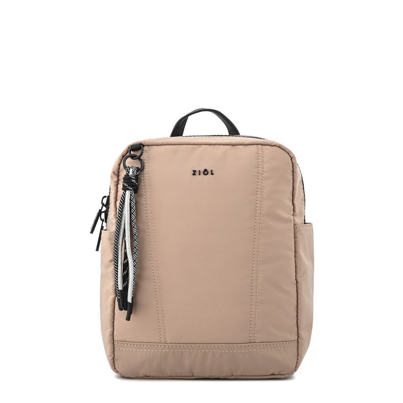 Mochila yoko mediana beige oscuro