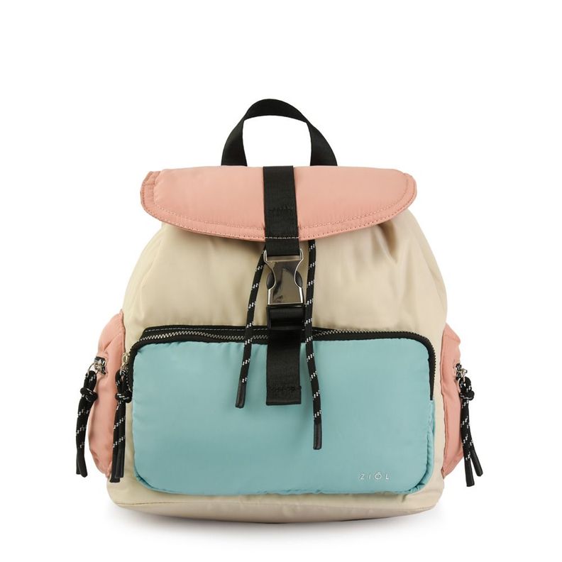 Mochila con tapa mediana abie blanco crudo-0