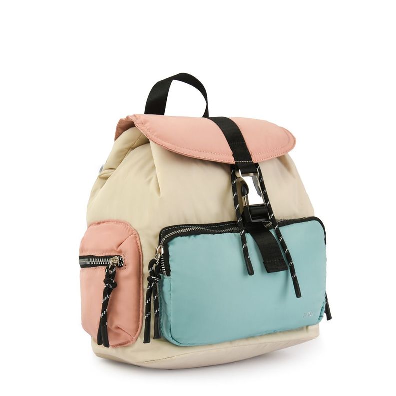 Mochila con tapa mediana abie blanco crudo-1
