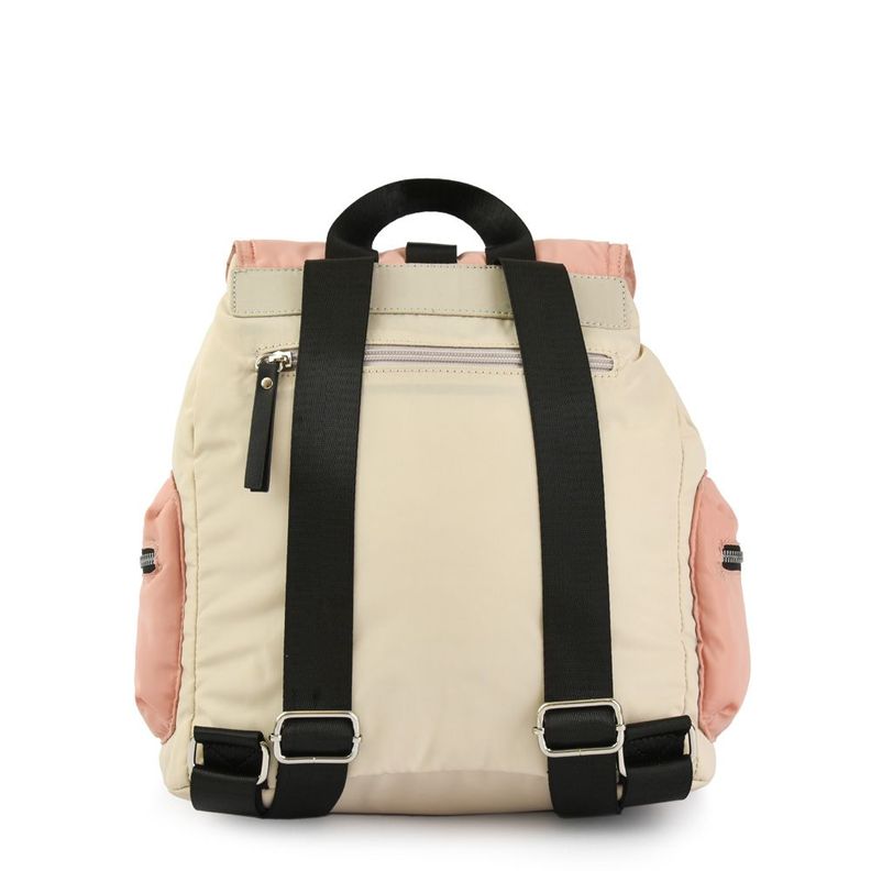Mochila con tapa mediana abie blanco crudo-2