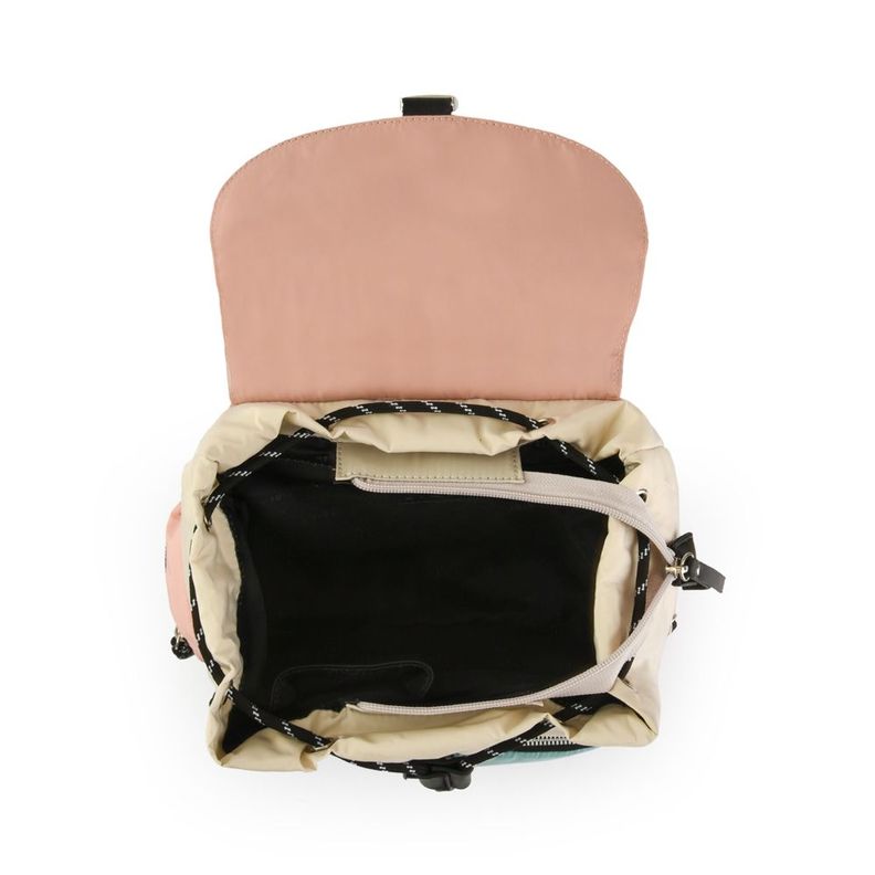 Mochila con tapa mediana abie blanco crudo-3