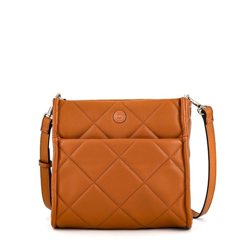 Cartera bandolera mediana fiora café-0
