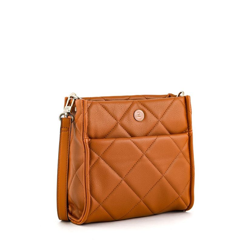 Cartera bandolera mediana fiora café-1