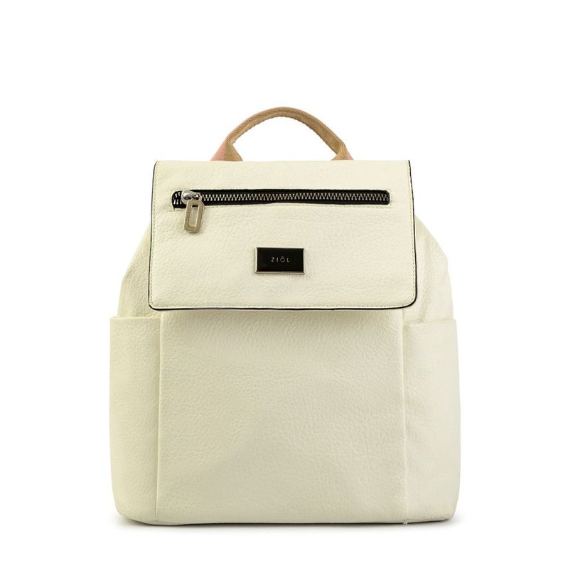 Mochila con tapa grande abrielle blanco-0