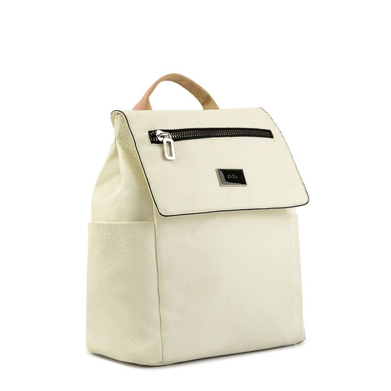 Mochila con tapa grande abrielle blanco-1