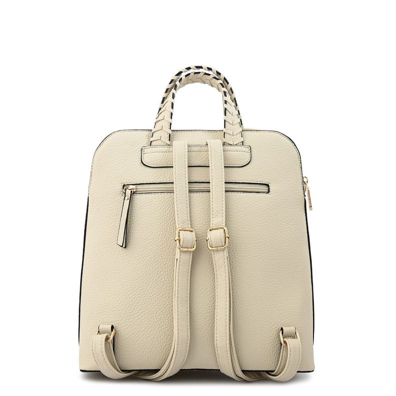 Mochila mediana rosita blanco crudo-2