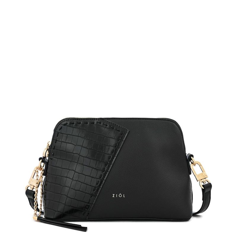 Cartera bandolera mediana biel negro especial-0