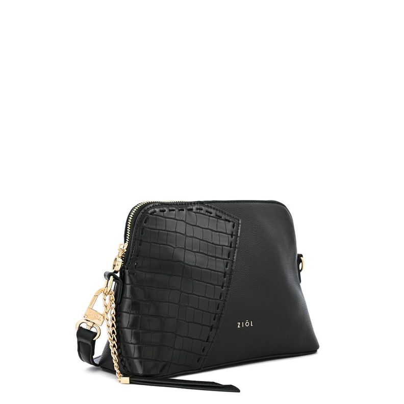 Cartera bandolera mediana biel negro especial-1